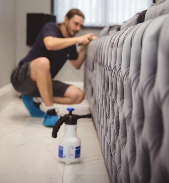 Dry cleaning a couch