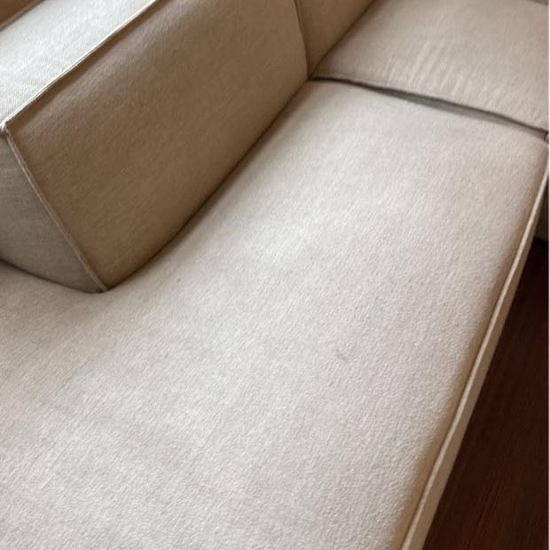 Chaise section of modular couch after steam cleaning, Armadale