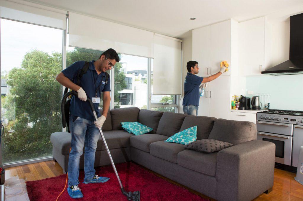 end of lease cleaning ndis end of lease cleaning professionals working in a client's living room